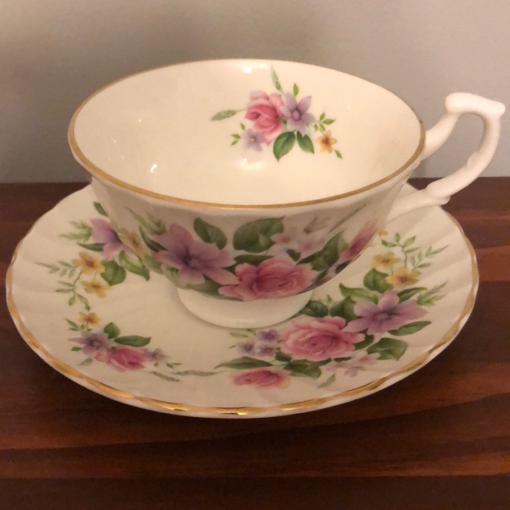 Bone China Teacup and Saucer